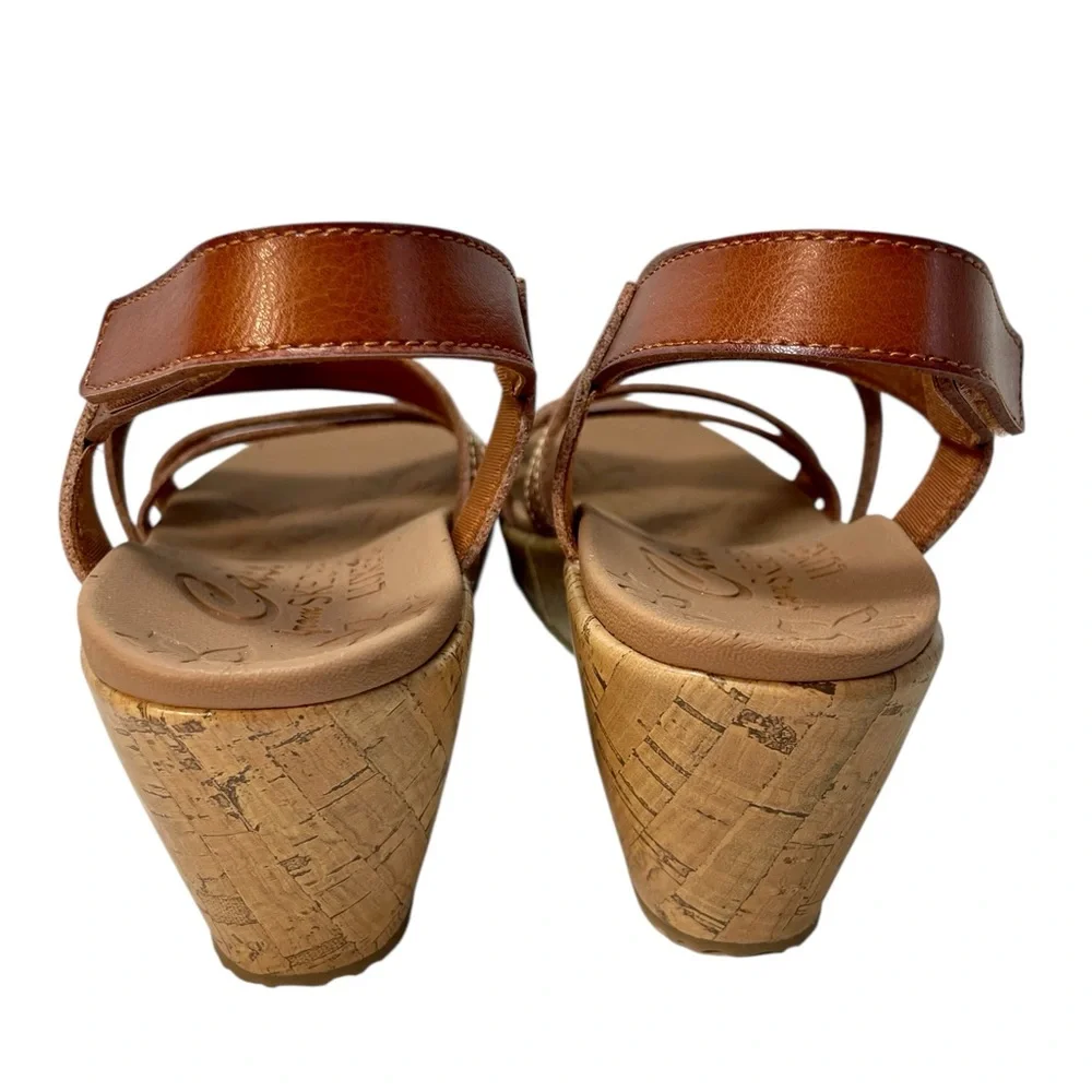 Skechers Cali Beverlee Delicate Glow Brown Wedge Sandals Womens Size 10 New